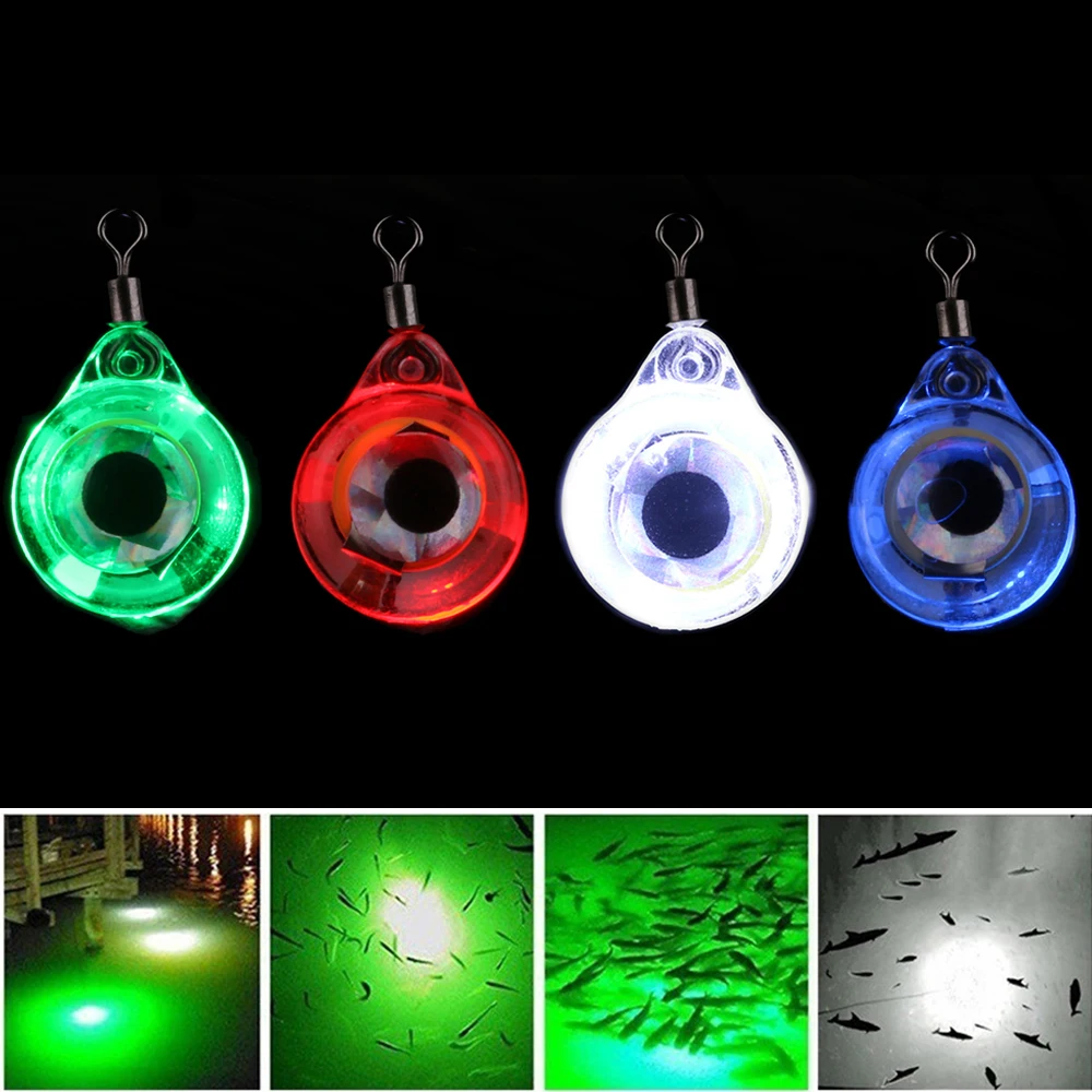 1 шт. ночной флуоресцентный рыболовный свет светящийся светодиодный подводный ночной приманка для привлечения рыбы биты-аксессуары инструменты