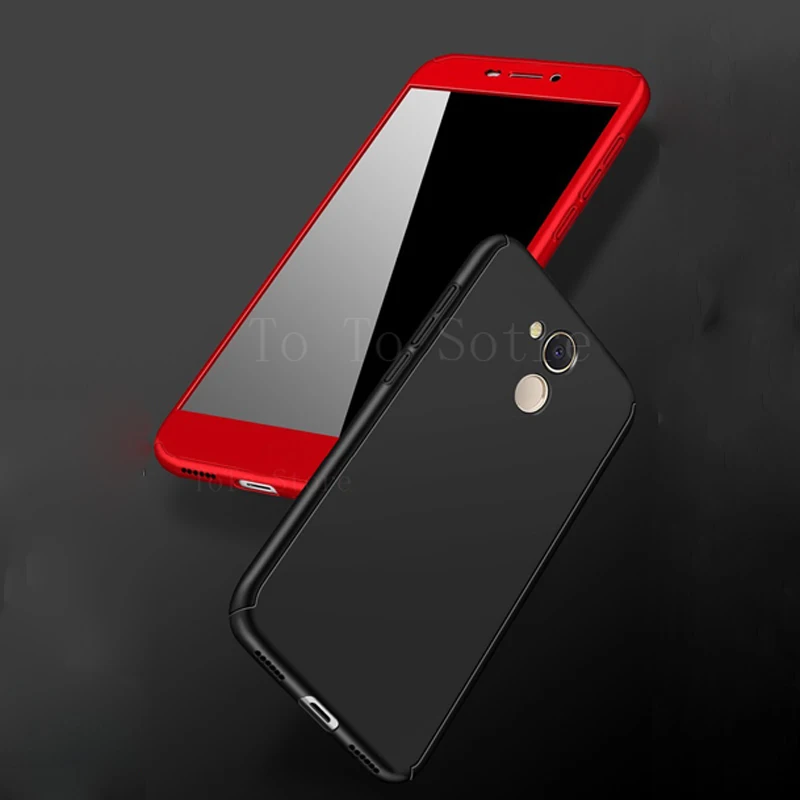 

360 Degree Full Cover Case For Huawei Honor 6C Pro Phone Cover Coque Shockproof For Huawei Honor6c 6 c / V9 Play Tempered Glass