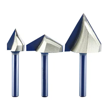 

1Pc 6mm Overall Length 54.24 mm 3D CNC Engraving V Groove Router Bits Woodworking Chamfer Bit Carving Tool