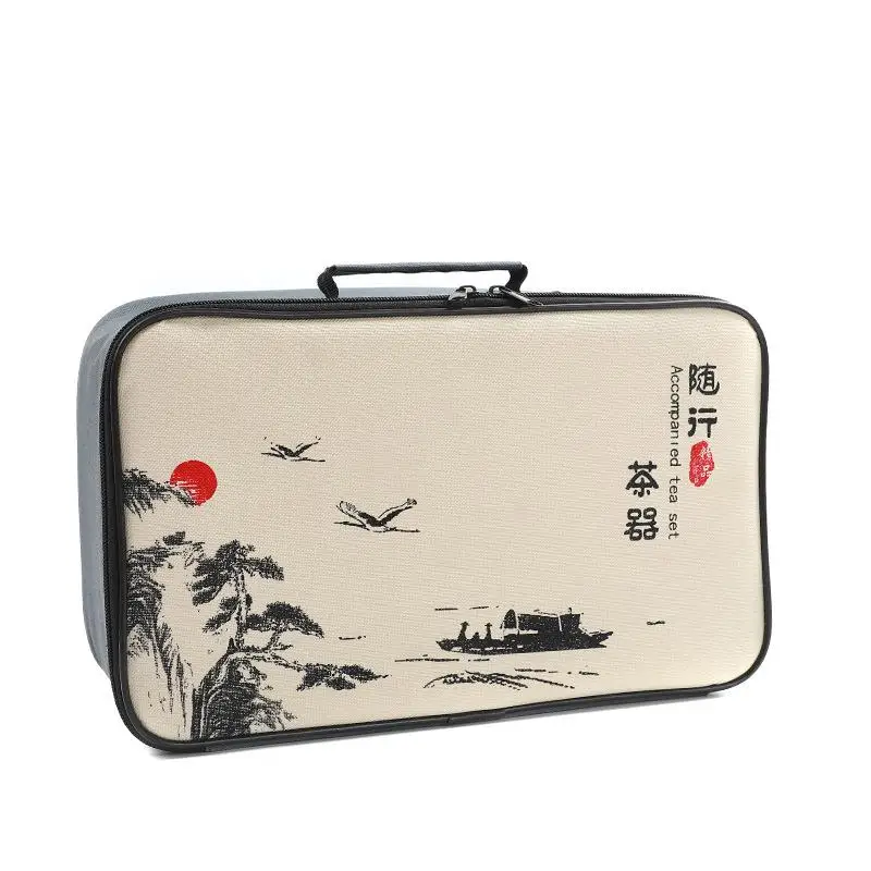 Chinese Kung Fu Tea Set Portable Teaware Sets Ceramic Teapot Gaiwan Tea Cups Teasets Of Tea Ceremon