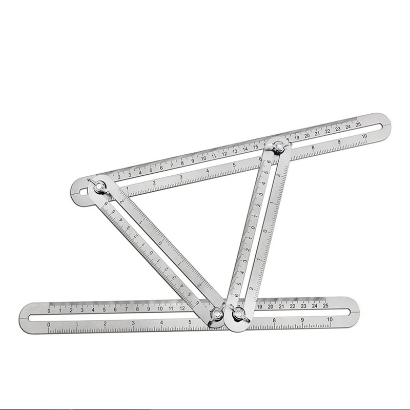 

Professional Template Tool Angle Measuring Protractor Multi-Angle Ruler Builders Craftsmen Engineers Layout