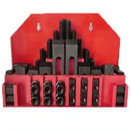 

CNC Mill Clamping Kit 58pcs 7/16" Sutd 9/16" T Slot Clamp Set Steel Material Accessory Parts