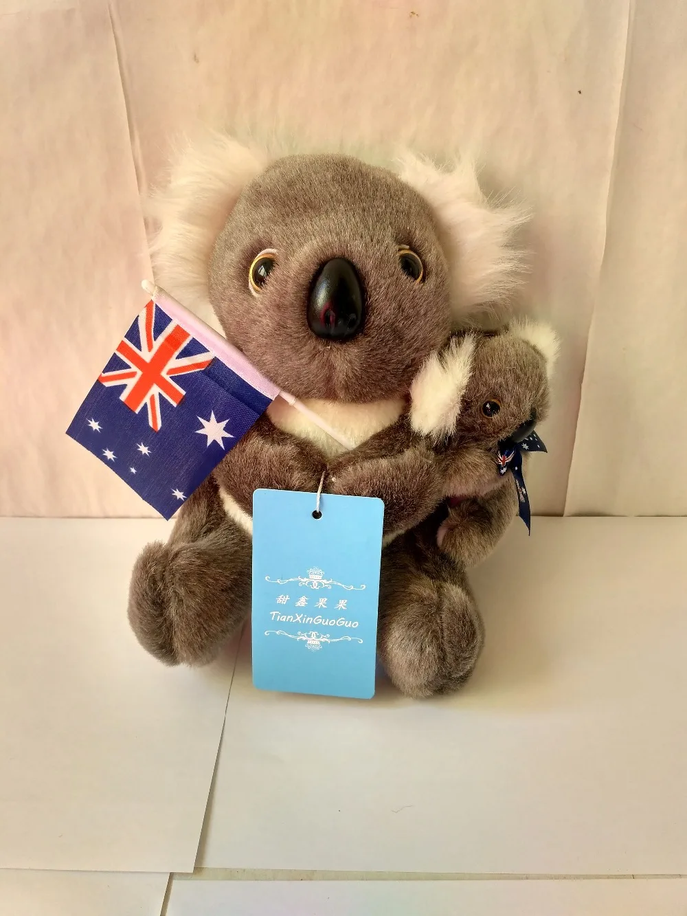 cute plush koalas toy stuffed simulation koala monther&baby doll gift about 22cm 0568in Stuffed