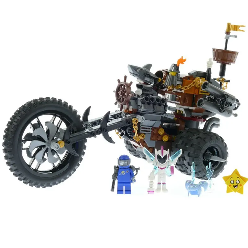 MetalBeard тяжелый металл двигатель трайк 45011 Совместимость LegoING 70834 строительные