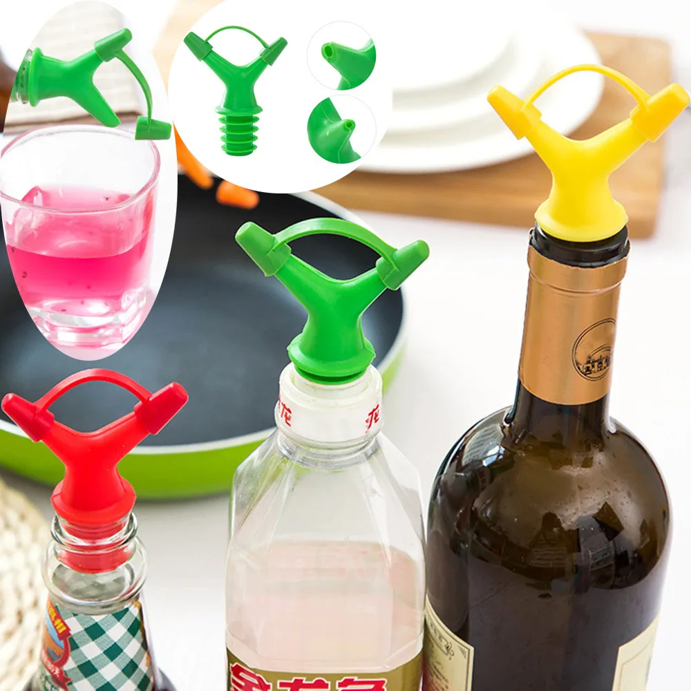 

Double Head Leakproof Soy Sauce Bottle Mouth Stuffed Vinegar Bottle Stopperr 100% brand new and high quality L509