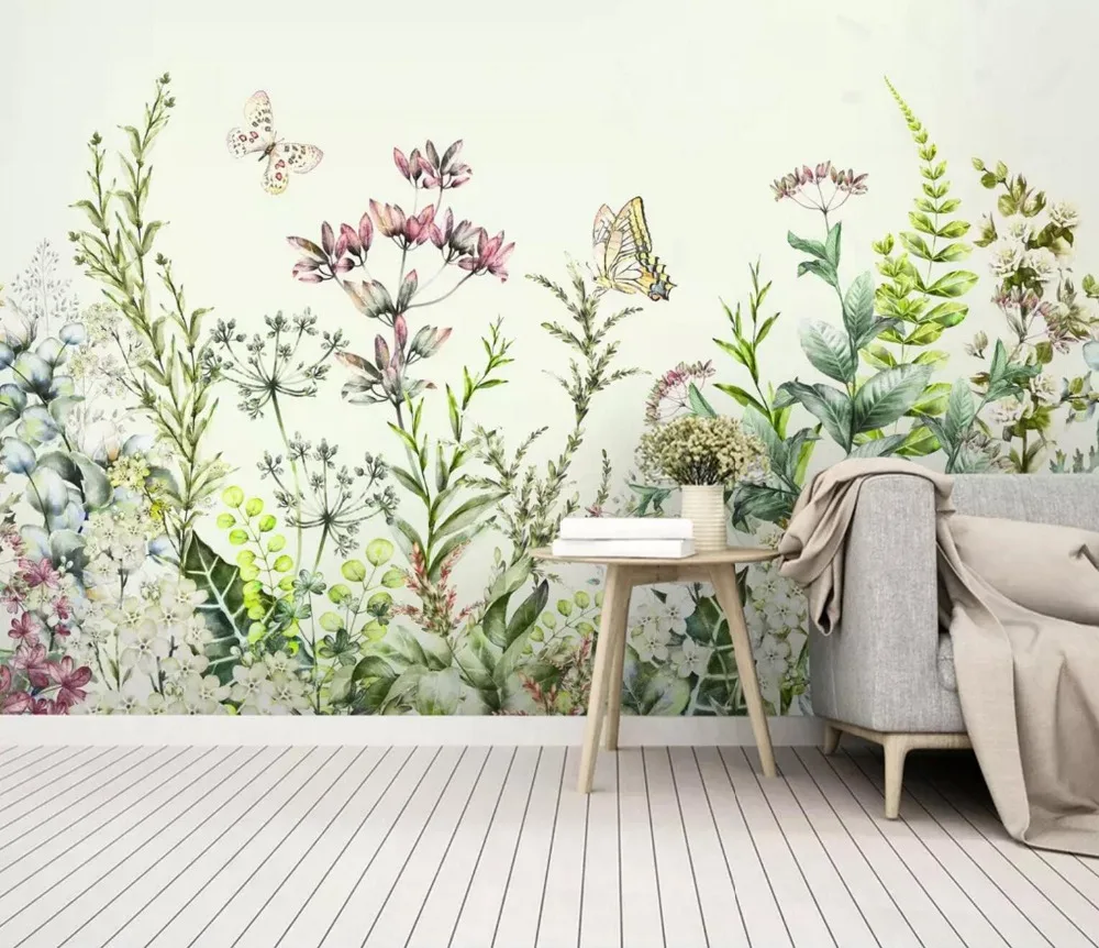 

[Self-Adhesive] 3D Plant Flower Jungle 22 Wall Paper mural Wall Print Decal Wall Murals