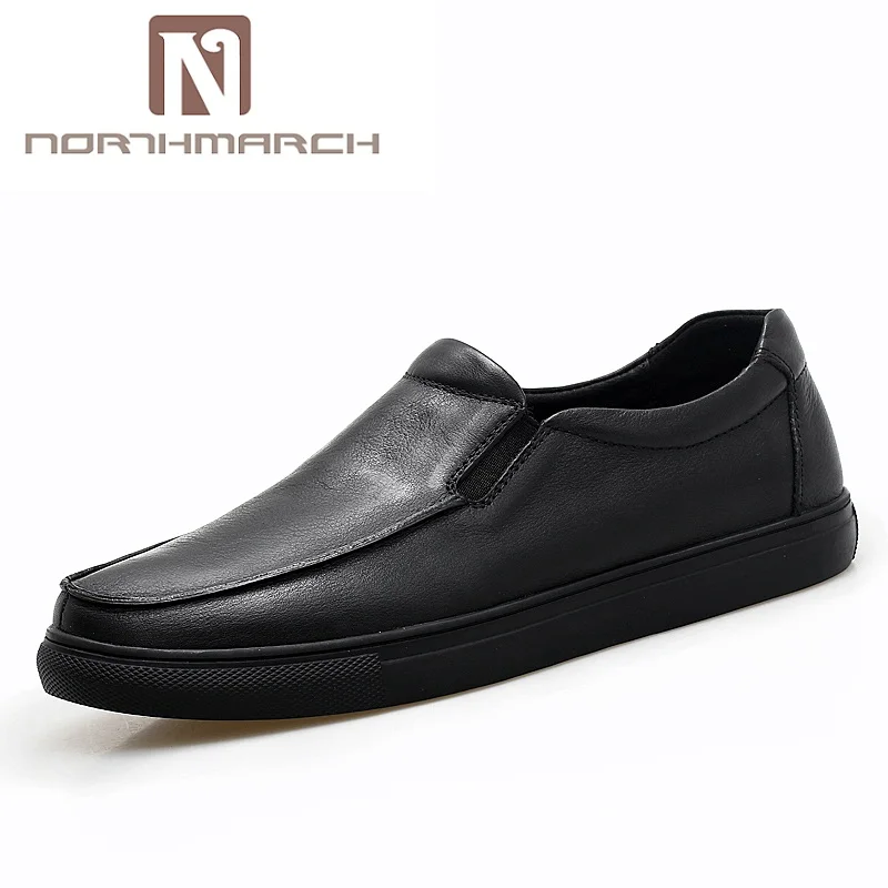 

NORTHMARCH 2018 New Casual Shoes Quality Loafers Men Shoes Genuine Leather Comfortable Flats Shoe For Men Sapato Masculino Couro
