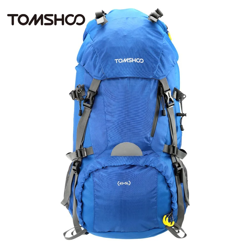 

TOMSHOO 45+5L Outdoor Backpack Camping Bag Sport Hiking Trekking Camping Travel Backpack Pack Waterproof Mountaineering Hiking