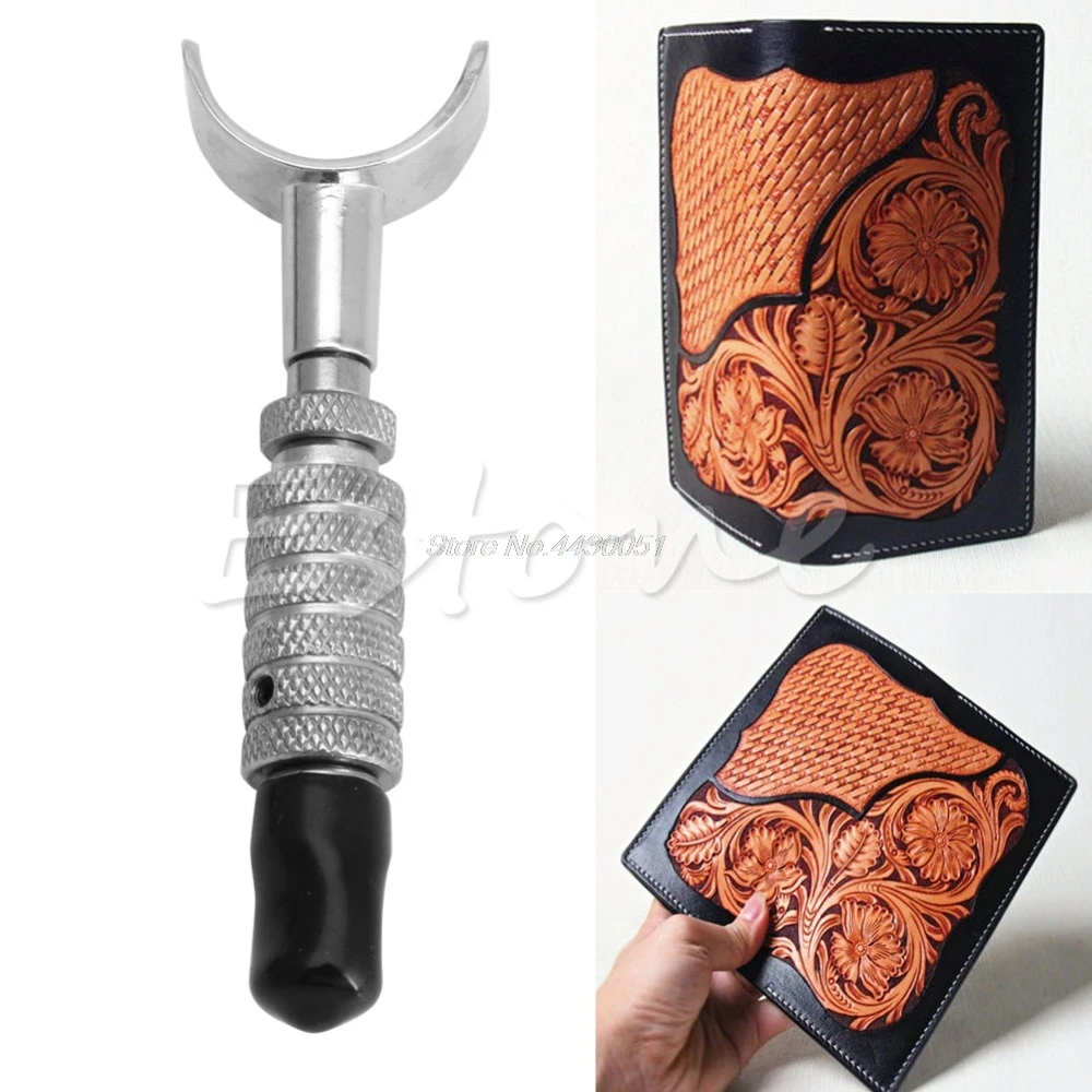 

New eathercraft Deluxe Leather Carving Swivel Knife Blade Tool Adjustable Set