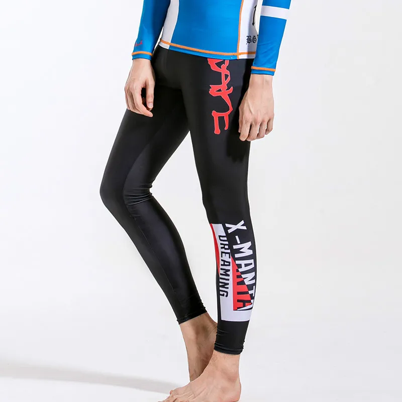 Men Summer Beach swimsuit long pants Swimming Surfing Leggings Men