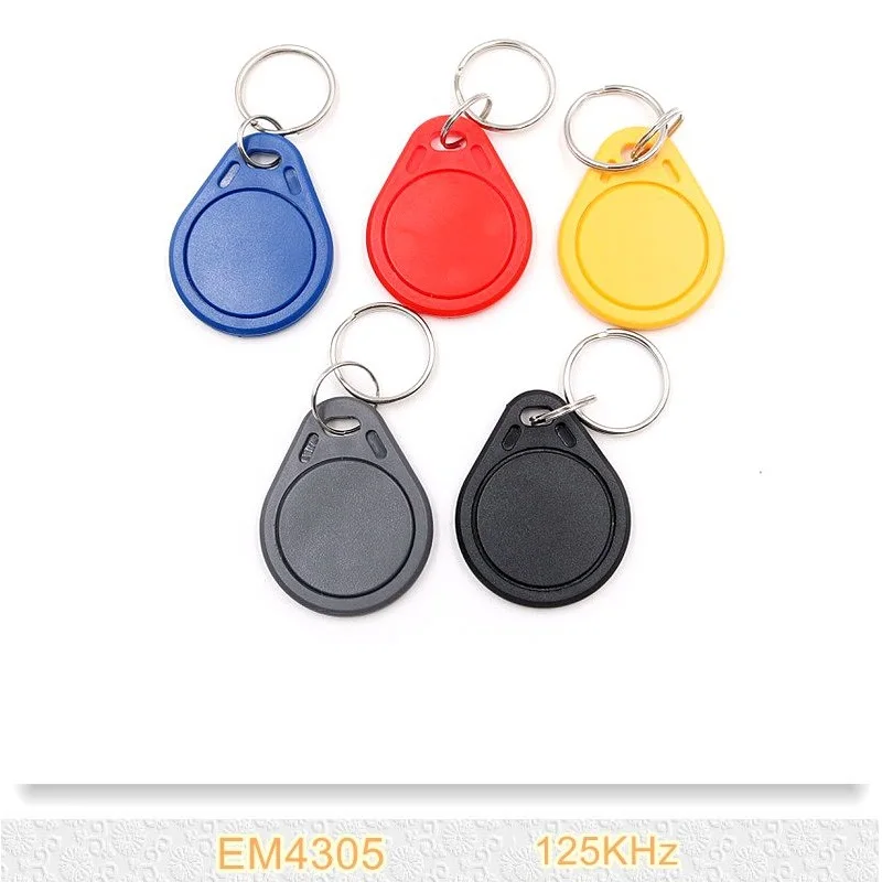 2PCS/lot Writable EM4305 Keyfobs 125Khz RFID Key Tags Token Keychain