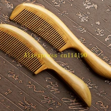 20 шт./партия, 20 см, высокое качество, чистый ручной работы, длинный хвост, зеленый гребень из сандалового дерева, инструменты для волос, для свадебной вечеринки, подарок