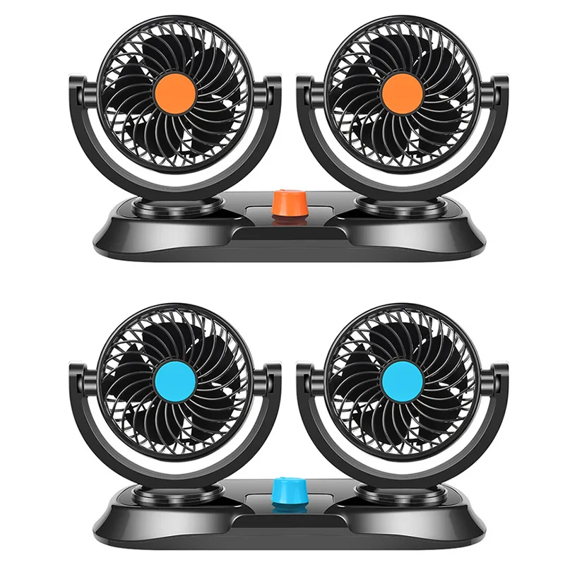 Vehicle Products Double Headed Vehicle Fan 12V Electric Fan 24V Large Truck Small Fan Electric Fan R-8035