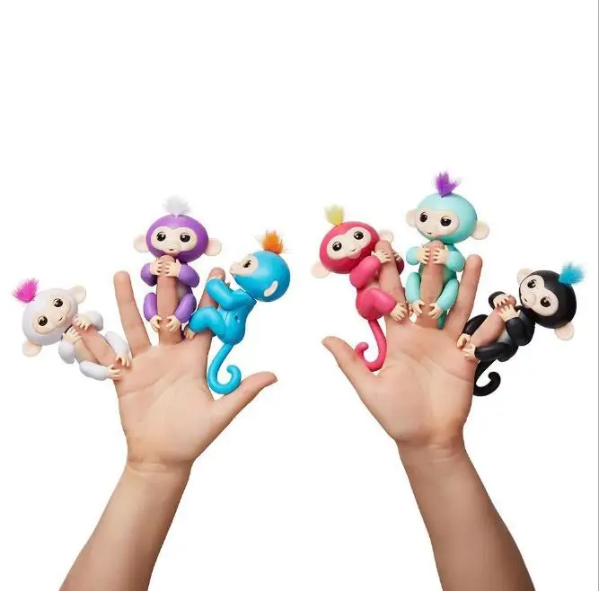 

Pre-sale Fingerlings Interactive Baby Monkey Mini Interactive Fingerlings Smart colorful fingers llings Smart induction