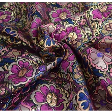 145 см ширина импортный Европейский стиль металлик жаккард парча ткань, 3D жаккардовая пряжа, окрашенная ткань для женщин юбка пальто платье