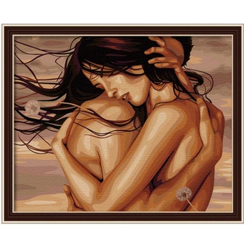 

MaHuaf-X279 DIY oil painting by numbers Hand Painted together and forever Acrylic Picture Wall Art drawing by numbers on canvas