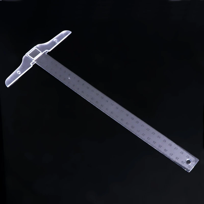 

30cm 12'' Plastic Metric T Square Double Side Ruler Tool Measurement Measuring For Drawing Painting