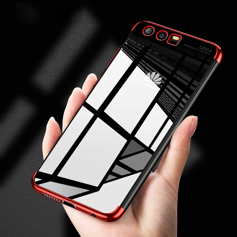 

For Huawei Honor 7X 9 V9 P10 8 Lite Mate 10 Pro Plating Phone Case Armor For Huawei P20 Plus Cover P20 luxury Silicone TPU Case