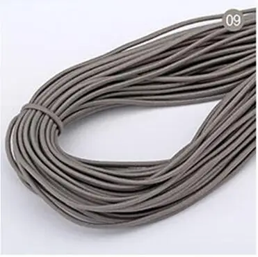 XUNZHE 2mm*45 m color High quality round elastic bandage round elastic rope elastic lines DIY line Sewing accessories shoelace - Цвет: Медь