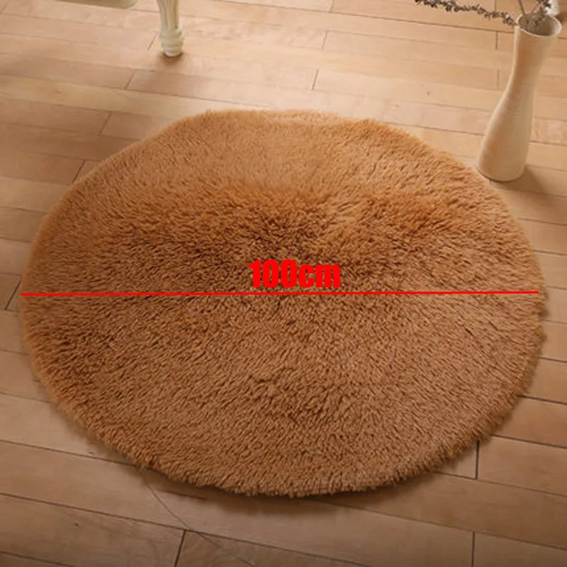 100cm Diameter Round Bathroom Mats Large Green C Fleece 100cm Diameter Round Bathroom Mats