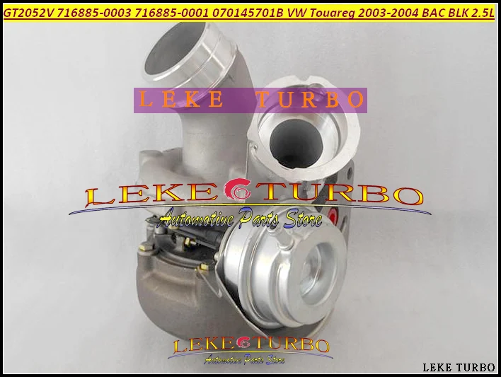 Turbo GT2052V 716885 716885-5004S 716885-0001 070145701J Turbocharger For Volkswagen VW Touareg 2003-04 BAC BLK 2.5L TDI (6)