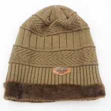 Высокое качество 6 цветов зимние шапки для мужчин сплошной цвет вязаные стекаются Теплая Шапочка Капот Femme Балаклава шапки