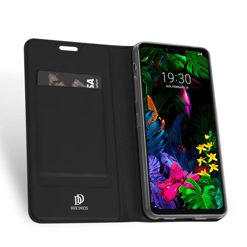 Dux Ducis из искусственной кожи чехол для Lg G8 V50 Q60 K50 K50S Thinq Coque Роскошный ультра тонкий флип-кошелек чехол для телефона s