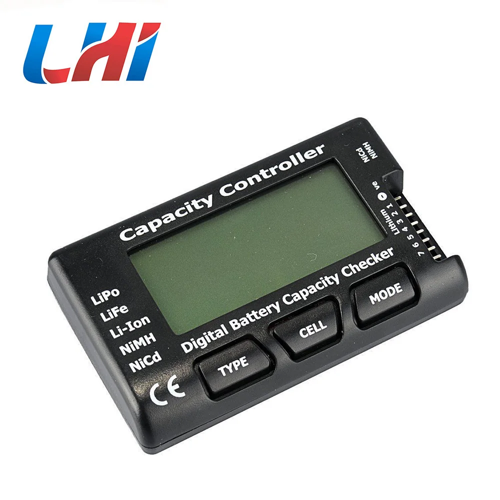 

1PCS 1-7S Digital Power Display Pack LiFe LiPo Li-ion NiMH Nicd LCD Checker Tester Battery Capacity Controller Digital Power