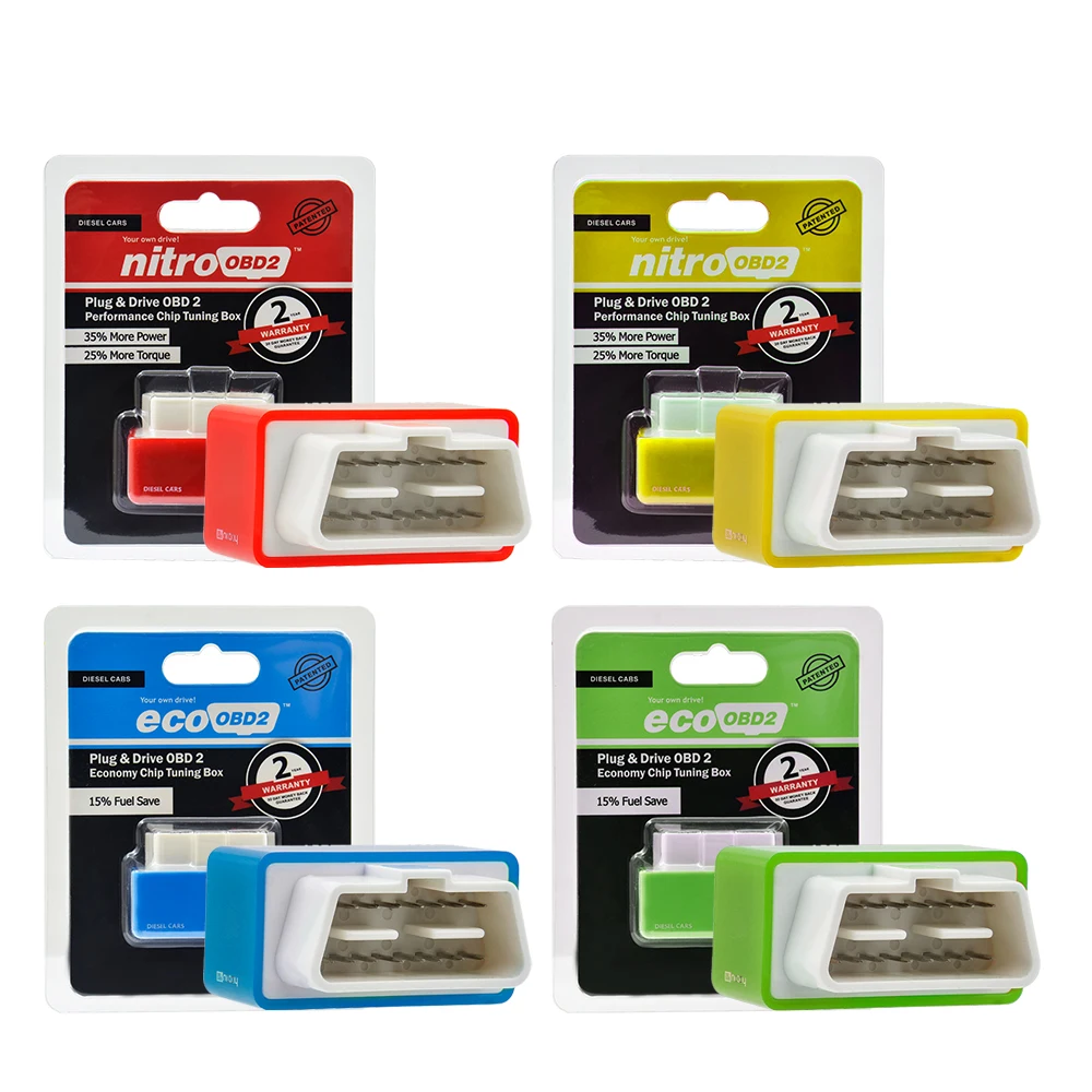 15% Fuel Saver Nitro ECO OBD2 Performance Chip Tuning Box More Power Torque Nitro OBD 2 ECOOBD2 Benzine Diesel Petro Gasoline best car inspection equipment