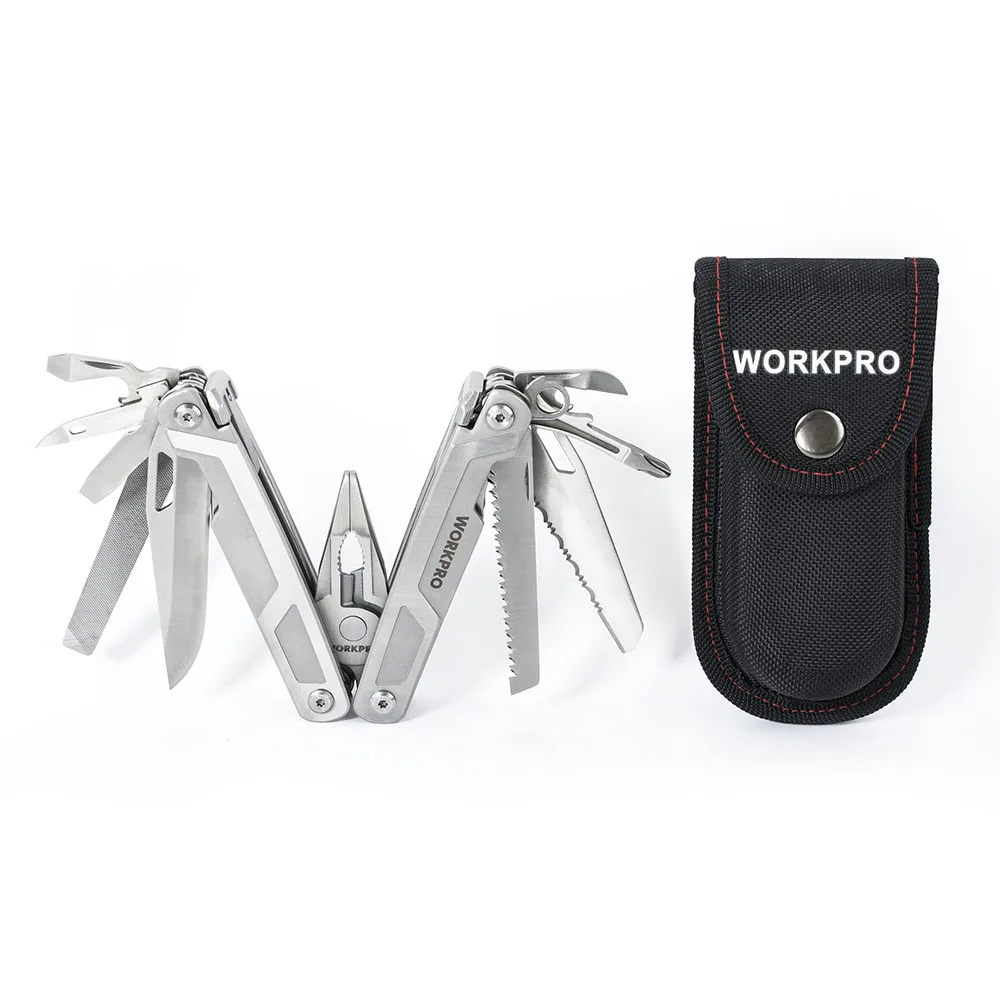 US $24.64 Workpro Multi Tools Multifunctional Plier 16 In1 Stainless Steel Plier Outdoor Camping Tool New Arrival