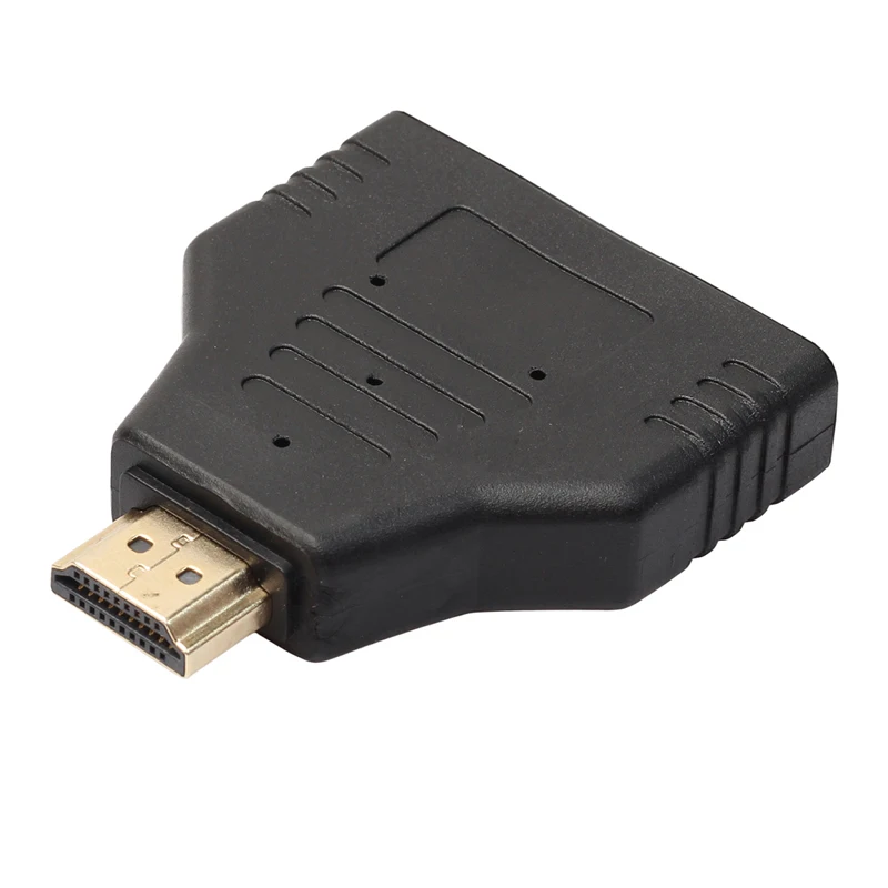 1pc 1080P HDMI Port Male To Female HDMI Splitter Adapter Cable 1 In 2