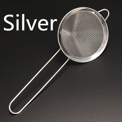 1 шт серебряное медное Золотое Коническое коктейльное сито отлично подходит для удаления бит из сока Julep ситечко для коктейлей - Цвет: Silver