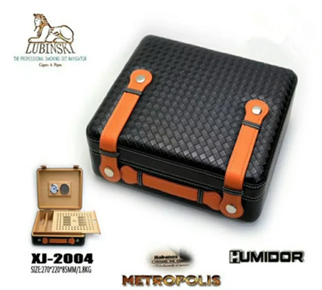 Lubinski Luxurious Mat Tote Style Snow Pine Cigar Box Outdoor Travel Lubinski Luxurious Mat Tote Style Snow Pine Cigar Box Outdoor Travel Portable Humidor Tool For Cohiba