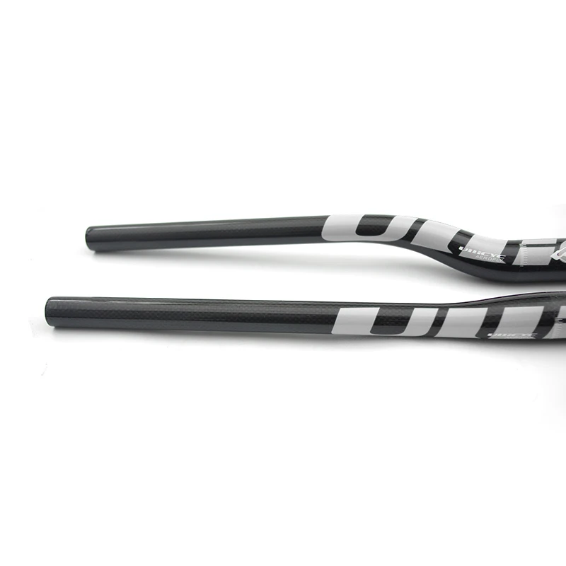 Ullicyc Full Carbon Fiber Handlebar 3K Bicycle MTB Handlebar Flat/Rise Silver Bike parts 31.8*600/620/640/660/680/700/720 CB186 bicycle handlebar
