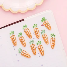 5pcs/lot Kawaii Carrot Shape Metal Bookmark Mini Paper Clip Book Markers Stationery School Office Supply 5pcs/lot Kawaii Carrot Shape Metal Bookmark Mini Paper Clip Book Markers Stationery School Office Supply