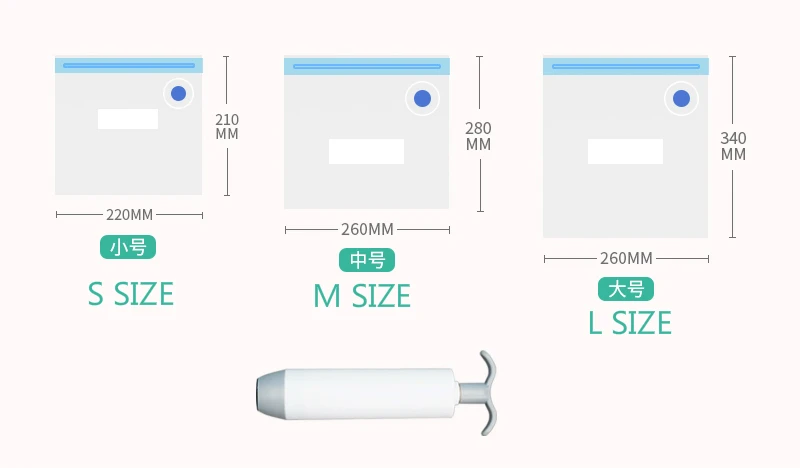 10 шт вакуумные пакеты для хранения еды 3 размера ручной насос набор многоразовые ультра толстые BPA бесплатно еды предварительно сохранение еды дропшиппинг