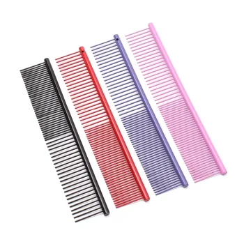 

10Pcs 19*3.4cmProfessional Pets Comb Hairdresser For Dog JP Stainless Pets Hair Combs Hairbrush Puppy Flur Combs Hair Care C6705