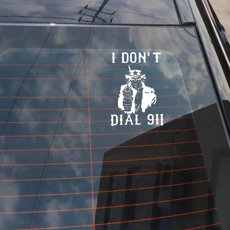 YJZT 10 7 см * 15 интересная виниловая наклейка I't Dial 911 для стайлинга автомобиля