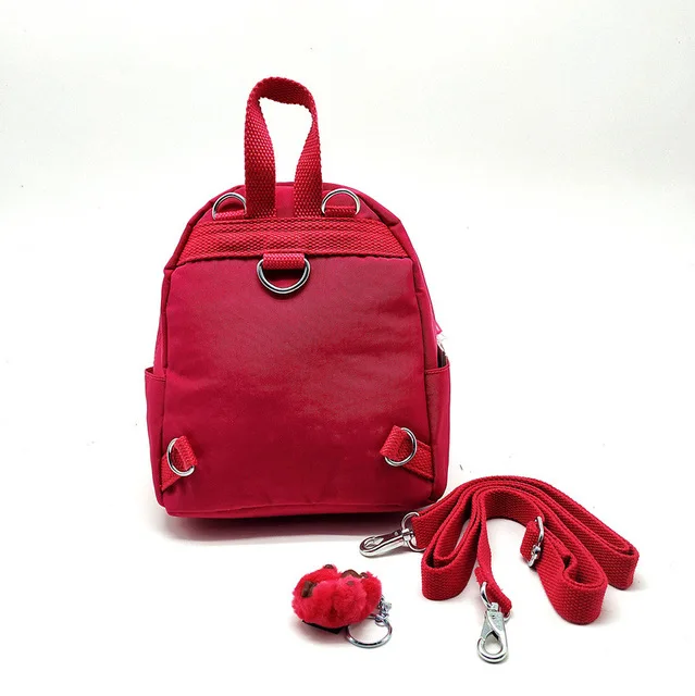 Оригинальная мини-рюкзак для женщин Bolsa KIP Style рюкзак школьный bagpack маленькая сумочка для путешествий с принтом «обезьяна» сумка Mochila mujer - Цвет: Ярко-розовый