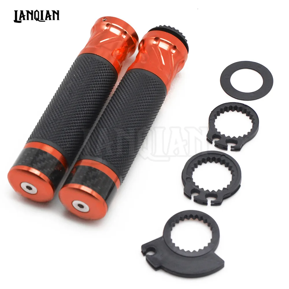 CNC Универсальный 7/8 ''22 мм мотоцикл Ручка Бар крышки/руль ручки для Honda YAMAHA WR450F WR250R WR250X WR450 SEROW 225 250 - Цвет: Orange