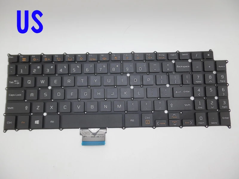 Новости Клавиатура для ноутбука LG GRAM 15Z960 15Z960-G 15Z96 США/Корейский/арабский/испанский/Бразильский макет - Цвет: Серый