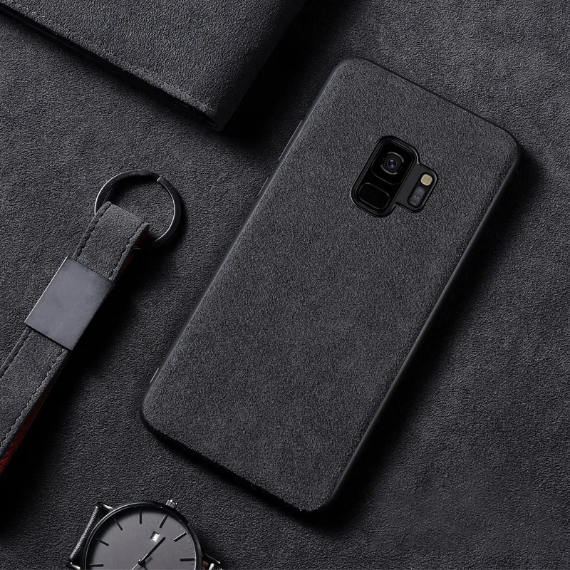 Luxury Batman Turn Fur Phone Case For Samsung Galaxy S8 S9 S10 e Plus Note 9 8 Ultra-thin Car Leather Cover For Galaxy S10 Funda
