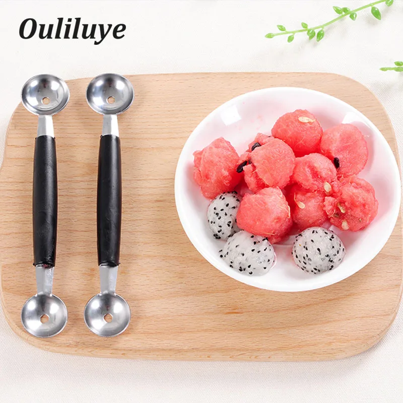 

Stainless Steel Scoops Watermelon Ice Cream Scoop For Fruit Ice Cream Ball Digging Melon Baller Scoop Vegetable Fruit Tools