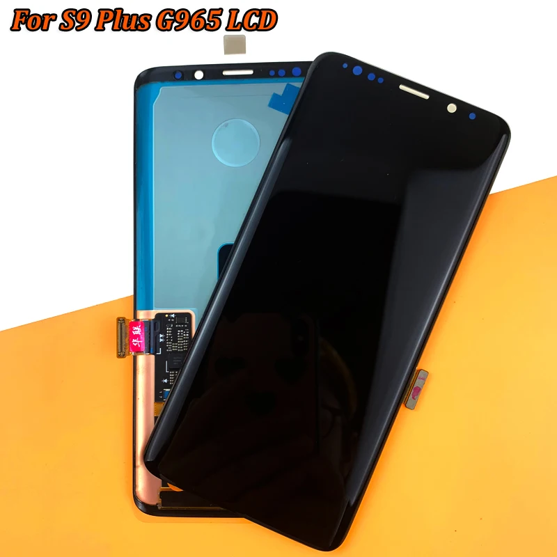 Супер AMOLED Замена для SAMSUNG Galaxy S9 lcd сенсорный экран дигитайзер с рамкой S9 Plus lcd G960 G965 с рамкой