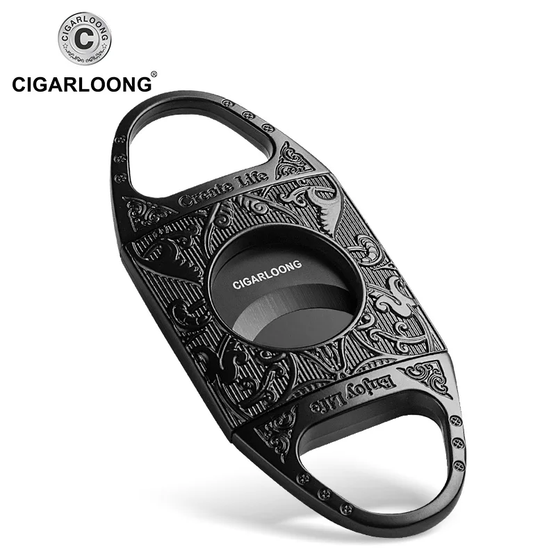 

CIGARLOONG New Arrival Stainless Steel Cigar Cutter Simple Design Cutter for Cigar with Gift Package CC-B1001
