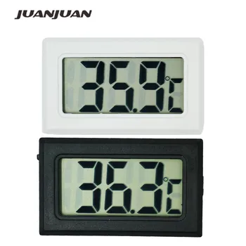 

50 pcs/lot Digital LCD Indoor Convenient Temperature Sensor -10C~+50C temp tester Thermometer Gauge for Household Refrigerator