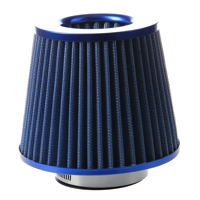 

Universal Car Air Filter Vehicle Induction Kit High Power Mesh Blue Finish Sport