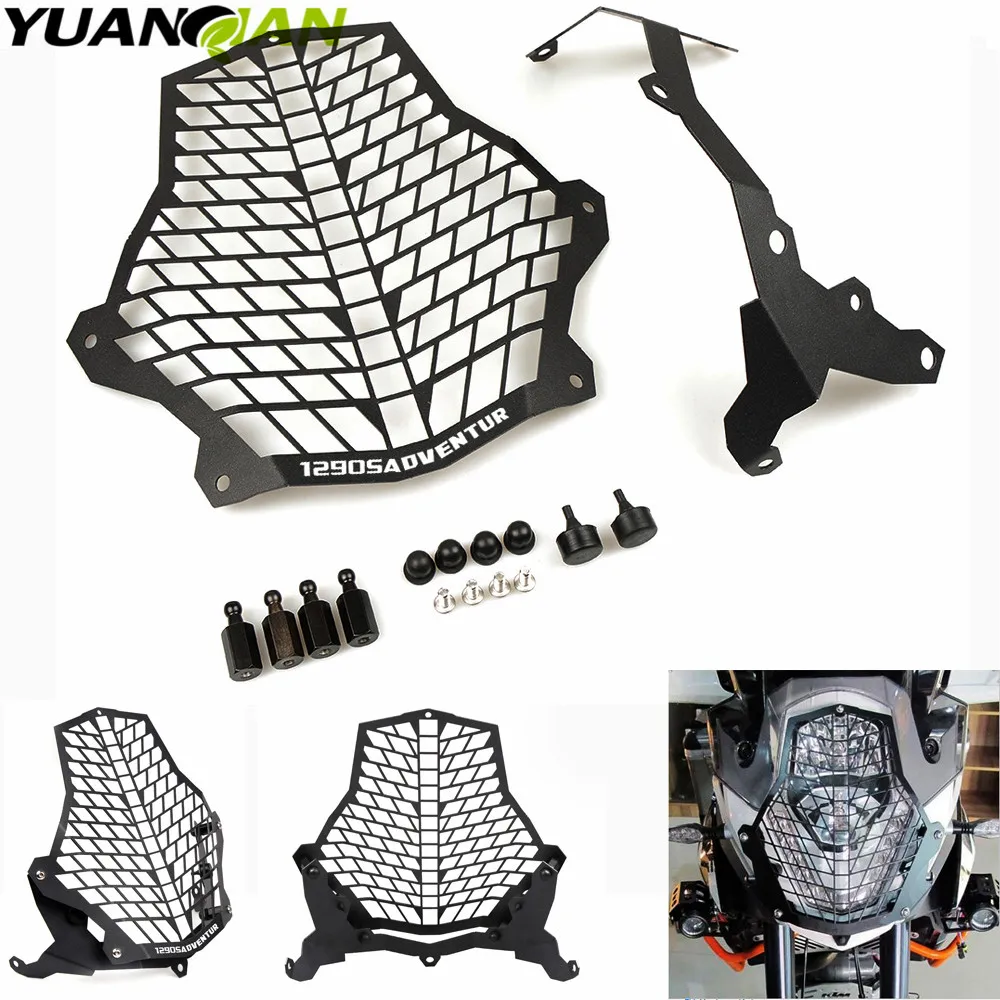 For KTM 1290 SA Super Adventure Front Lamp Headlight Guard Protector