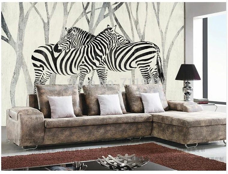 zebra wallpaper for bedrooms - bedroom design ideas