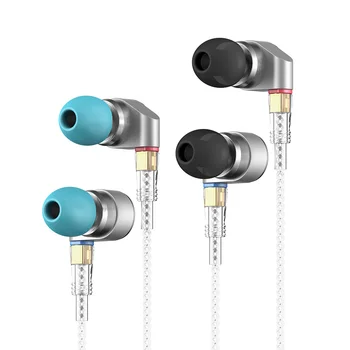 

FDBRO 2019 Audio T2 In Ear Earphone Double Dynamic Drive HIFI Bass Earphone DJ Metal 3.5mm Earphone Headset With MMCX